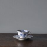 Creil&Montereau カップ アンド ソーサー ポーセリン シノワズリ フランス アンティーク a 0502645
