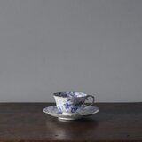 Creil&Montereau  カップ アンド ソーサー ポーセリン  シノワズリ フランス アンティーク b 0502645