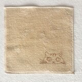 ねこ大好きなあなたへ　シンプル　にゃんこタオルハンカチ （ポストカードのおまけ付き）