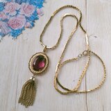 《Avon》 “Purple Pendant” エイボン ヴィンテージネックレス