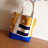 帆布のお散歩トートバッグ クレイジードット