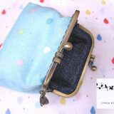 がま口　＊空の滴と天使の羽＊