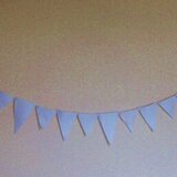 flag garland  (white)