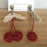 さくらんぼピアス