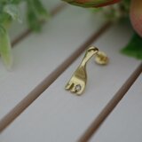 fork pierced earrings 2