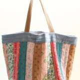 USAコットン　パッチワークトート　-pink-