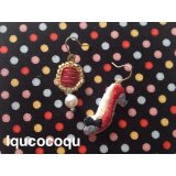 手刺繍の靴ピアス (14009)