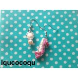 手刺繍の靴ピアス (14011)