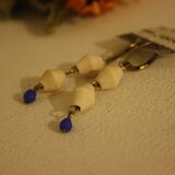 ウッド×チェコファイヤーポリッシュピアス　R-3