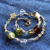 モロカンビーズのアンクレット