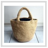 麻ひも　かごバッグ