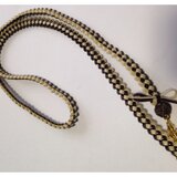 マットなネックストラップ♥︎ブラウン×ベージュ