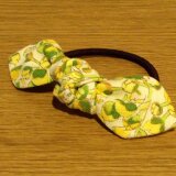 Reon ヘアゴム リバティ帆布イエロー