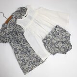 サイズ80 リバティ 3点セット ワンピース エプロン ブルマ