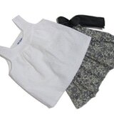 サイズ80 真っ白レース　スクエアネックのキャミソールブラウス