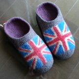 羊毛フェルト ルームシューズ