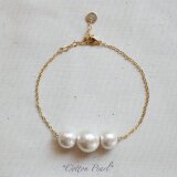*ホワイトCotton Pearl*ブレスレット