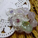 天然石　ラベンダーアメジスト丸玉８ミリ　ペンダントトップ