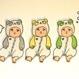 obaby パンダブローチ