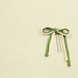 ちりめんリボン/抹茶