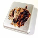 クリスタルデコレーション　犬の小物入れ