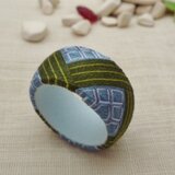 指ぬき　青い紫陽花