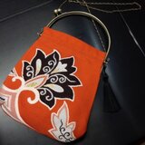 ベンリー金口バッグ 照柿