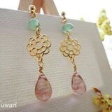 ちょっぴりオリエンタルな雫ピアス