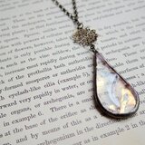 しずくのペンダント　金古美色　50cm