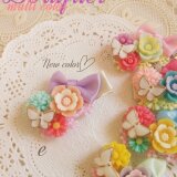 ベビーヘアクリップ＊Bouquetブーケ・マルチカラー＊受注製作