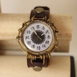 刻錫杖～カッカラ～【手作り腕時計】