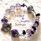 エレスチャルクォーツ＆スギライト・ブレスレット