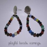 Beadsシリーズ　プレイフルビーズピアス