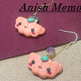 スライスかぼちゃクン　ピアス　【ハロウィンパーティーに♪】