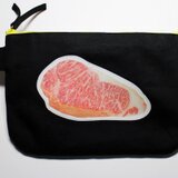 Mさまお取置き　お肉ポーチ（黒）