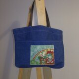 デニムのミニトートバッグ