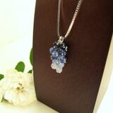 Necklace "Sapphire Gradation"