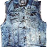 Gジャンベスト ダメージ加工・スタッズ