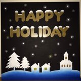 チョークアート ハッピーホリデー