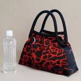 マドモアゼル avec マカロン 赤黒蓮実柄