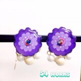 お花のイヤリング s4-12