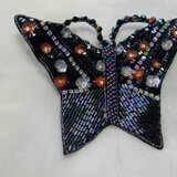 黒アゲハ蝶のコサージュ