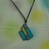 ステンドグラスペンダント　CutUpPoem