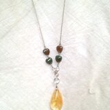 シトリンのネックレス