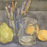 卓上静物 オールドファッショングラス