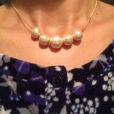 コットンパールのネックレス