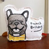 フレンチブルドッグ★クッション★ブリンドルSMILE