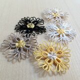 可憐なお花のレースモチーフ　いろいろ　5枚セット