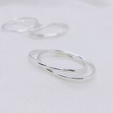 繊細リング（２連・シルバー×２）
