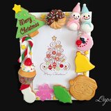 スイーツデコのクリスマス写真立て（フォトフレーム）